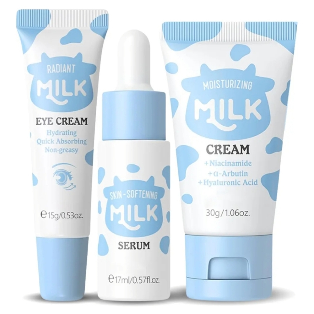 Milk Hydrating Travel Skincare Set 3pc